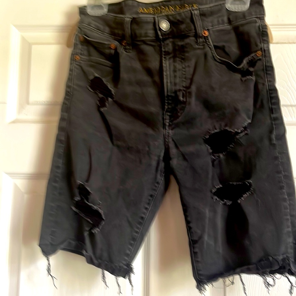 American Eagle black bean shorts cut off